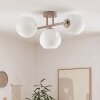 Scandinavian Cluster Ceiling Light Ripoll with Three White Glass Shades ø 15 cm