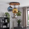 Boho Style Cluster Ceiling Light Koyoto with 4 colourful glass shades