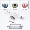 Retro Wall Light Gastor, 2-Piece Set with Three Spherical Glass Shades