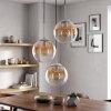 Cluster pendant light Gastor, height-adjustable during installation for the dining table