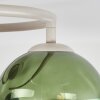 Retro Globe ceiling light Koyoto with blue, green, gold and clear glass shades