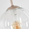 Boho Style cluster ceiling light Koyoto with 4 round clear glass shades
