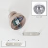 Modern Globe Wall Light Gastor with round smoke and clear glass shade