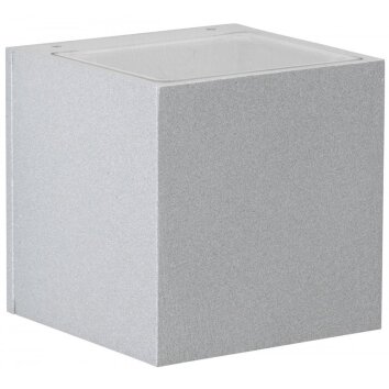 Albert 2372 outdoor wall light LED silver, 2-light sources