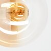 Modern Globe Wall Light Gastor, 2-piece set with E14 socket and clear glass shade