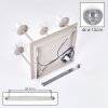 Cluster Ceiling Light Gastor with 4 smoke-coloured and clear glass shades
