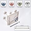 Cluster ceiling light Gastor with four colourful glass shades in clear, green and coppery