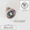 Modern Globe wall light Gastor with a smoke-coloured glass shade and sand-coloured mount