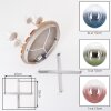 Boho cluster ceiling light Gastor with blue, green, coppery and clear glass shades