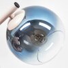 Modern Cluster Wall Lamp Koyoto with blue, green, coppery and clear glass shades