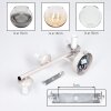 Globe Wall Light Koyoto 2-Piece Set with 3 Glass Shades in Smoke, Amber and Clear