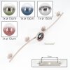 Modern globe ceiling light Gastor, curved sand-coloured bar, 4-light design