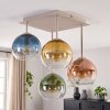 Retro Cluster Ceiling Light Koyoto with 4 colourful round spheres, E14