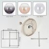 Modern Cluster Ceiling Light Koyoto with five ribbed glass shades, Amber