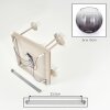 Cluster ceiling light Koyoto with five smoke and clear glass shades for the dining table