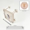 Cluster ceiling light Koyoto with five modern amber rippled glass shades