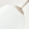 Scandinavian Cluster ceiling light Ripoll for the dining table, 5 white glass shades