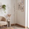 Modern Globe floor lamp Koyoto with six clear glass shades in a vertical design