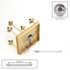 Cluster ceiling light Chehalis with five smoke-coloured glass shades and brass fittings