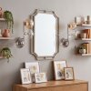 Modern Wall Light Gastor, 2-Piece Set, Three Glass Shades, Beside a Mirror