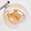 Modern Wall Light Gastor, 2-Piece Set, Three Glass Shades, Beside a Mirror