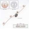 Modern cluster ceiling light Koyoto with four amber and clear rippled glass shades