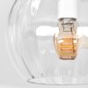 Modern wall light Koyoto, 2-piece set with three vertically arranged clear glass shades