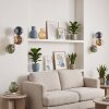 Wall Light Koyoto 2-Piece Set with clustered glass shades in blue, green, gold and clear