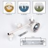 Wall Light Koyoto 2-Piece Set with clustered glass shades in blue, green, gold and clear