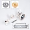 Sand-Coloured 3-Light Wall Lamp Gastor with Spherical Arrangement, 2-Piece Set