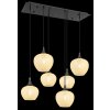 Globo Maxy 6-Light Cluster Pendant Light 80 cm, Dining Table Lamp, Modern Scandinavian
