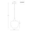 Globo Maxy modern dining table pendant light, round pendant lamp E27 40 Watt Ø 29 cm