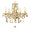 NOWA Marie Chandelier 5-Light E14 Ø48 cm Antique Living Room Ceiling Light