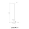 NOWA Eva single-light dome pendant light for dining room and kitchen, G9, Ø 20 cm