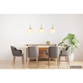 NOWA Kop Modern 3-Light Pendant Light for Dining Room and Kitchen, E27, 104 cm, 60 W