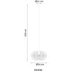 NOWA Sakura Single-Light Dining Room & Kitchen Pendant Light Ø 34 cm, E27, modern