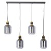 NOWA Ando 4-light height-adjustable pendant light E27 88.5 cm for dining room