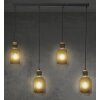 NOWA Ando 4-light height-adjustable pendant light E27 88.5 cm for dining room