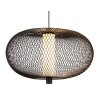 NOWA Astari modern LED pendant light, round, Ø 35 cm, for dining room and hallway