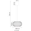 NOWA Astari modern LED pendant light, round, Ø 35 cm, for dining room and hallway