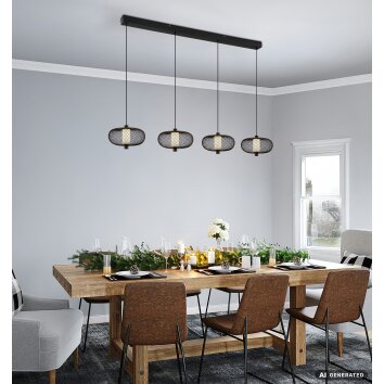 NOWA Astari LED Pendant Light, Hanging Lamp 116.5 cm 20W 2400 lm 2700K Modern