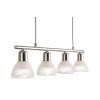 NOWA Daytona adjustable linear pendant light, 4-light, length 10 cm, E14, 3000 K, 1720 lm