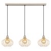NOWA Mateo 3-light pendant light dining room kitchen modern E27 103 cm