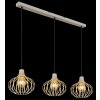 NOWA Mateo 3-light pendant light dining room kitchen modern E27 103 cm