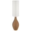 NOWA Anko 2-light floor standing lamp with cylindrical shade, cord switch, 125 cm