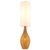 NOWA Anko 2-light floor standing lamp with cylindrical shade, cord switch, 125 cm