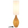 NOWA Anko 2-light floor standing lamp with cylindrical shade, cord switch, 125 cm