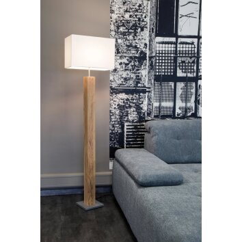 Gump NOWA floor lamp with rectangular shade, modern standing lamp, E27, 40 W, 150 cm