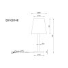 NOWA Joris Bedside Table Lamp with On-Cord Switch, Modern for Bedroom and Living Room