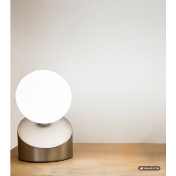 NOWA Alisa Modern Round Globe Table Lamp, G9 socket, 3000K, 330 lm, 3W